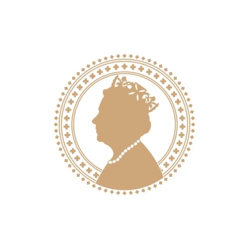 Queen Elizabeth Silhouette Portrait SVG Cuttable Design