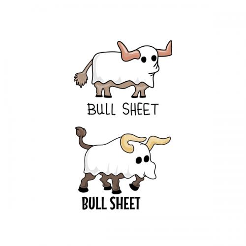 Halloween Bull Sheet SVG Cuttable Designs