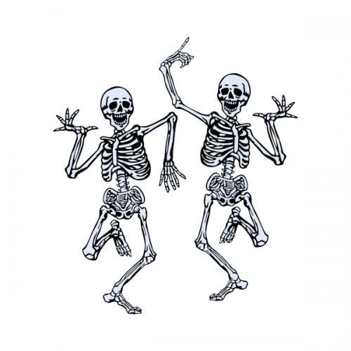 Dancing Skeletons Couple SVG Cuttable Design