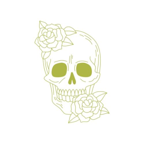 Floral Skull with Flowers SVG Cuttable Design