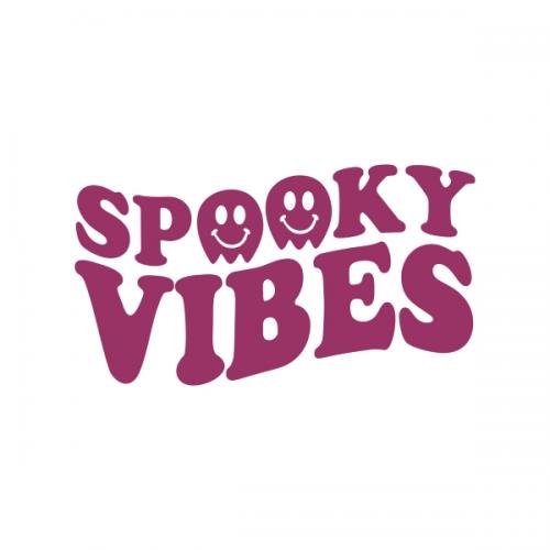 Spooky Vibes Halloween SVG Cuttable Design