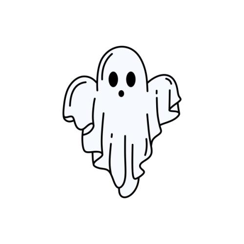 Spooky Ghost Halloween SVG Cuttable Design