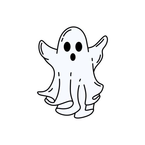 Spooky Ghost Halloween SVG Cuttable Design