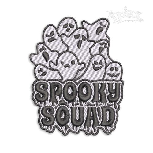 Halloween Spooky Squad Embroidery Design