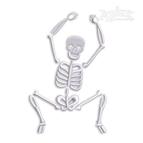 Halloween Dancing Skeletons Pack Embroidery Design