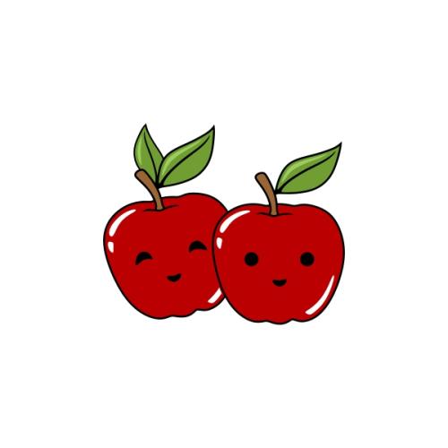 Two Apples Couple SVG Cuttable Design