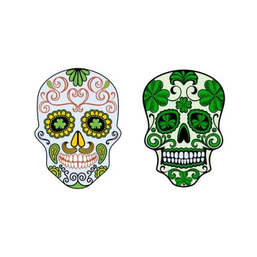 Floral Calavera Skull SVG Cuttable Designs