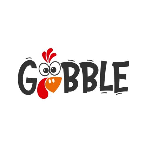 Gobble Turkey Thanksgiving SVG Cuttable Design