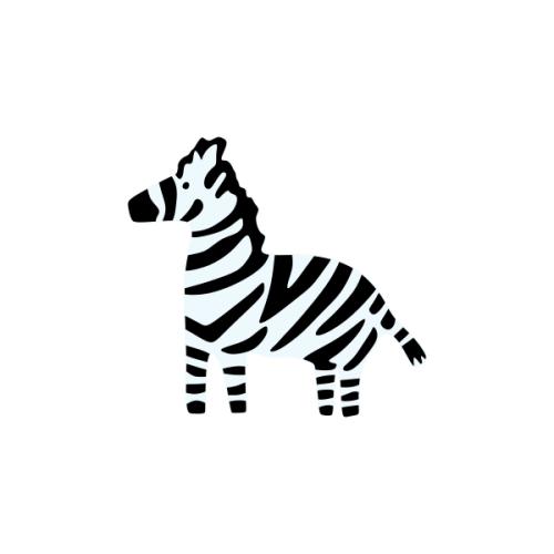 Cute Zebra Horse Art SVG Cuttable Design