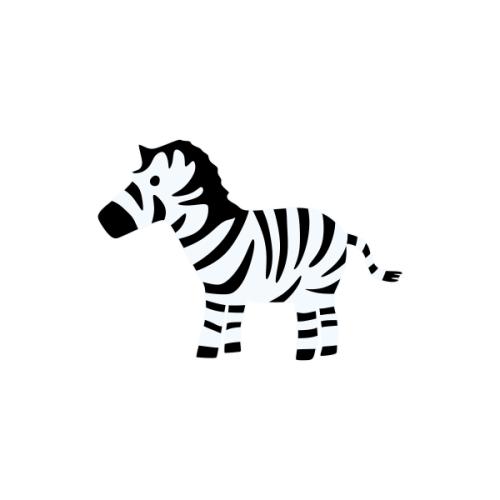 Cute Zebra Horse Art SVG Cuttable Design