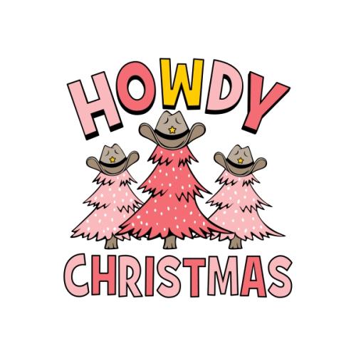 Western Howdy Christmas Trees SVG Cuttable Design