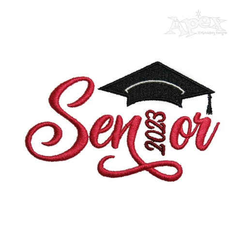 Senior Graduation 2023 Embroidery Design