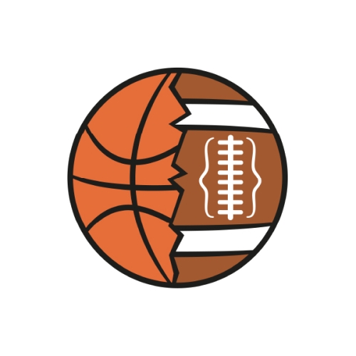 Half Balls Sport Icon SVG Cuttable Design Basketball Football Volleyball Soccer