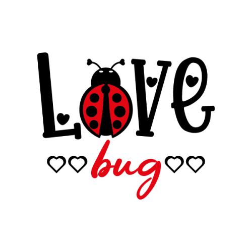 Love Bug Ladybug SVG Cuttable Design