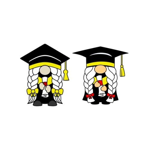 Graduation Gnomes Pack SVG Cuttable Designs
