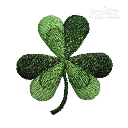 Shamrock Leaf St. Patrick's Day Embroidery Design