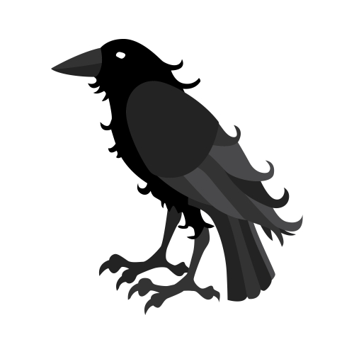 Raven Black Bird SVG Cuttable Design