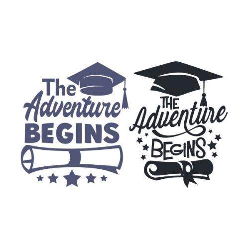 The Adventure Begins Graduation SVG