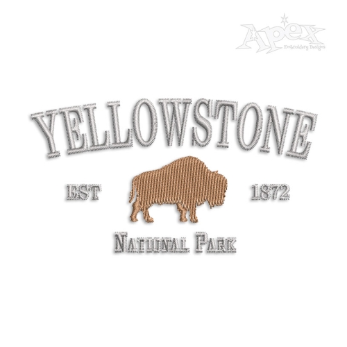 Yellowstone National Park Machine Embroidery Designs Apex