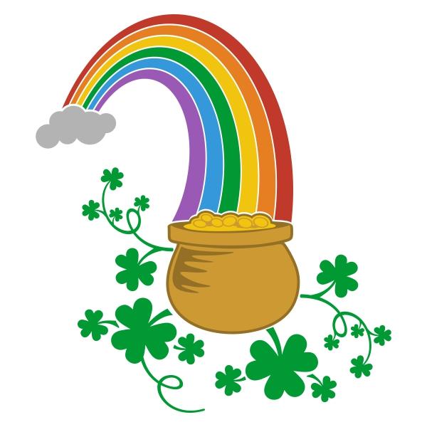 Rainbow Pot of Gold SVG Cuttable Designs | Apex Embroidery Designs
