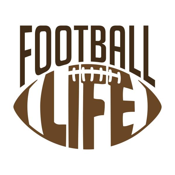 Football Life Cuttable Design | Apex Embroidery Designs, Monogram Fonts