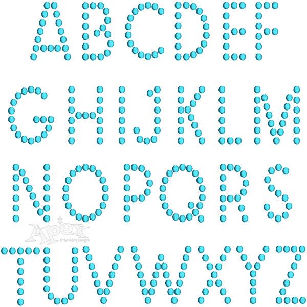 Dots Alphabet Font