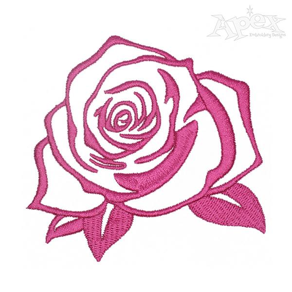 Rose Embroidery Design | Apex Monogram Designs & Fonts Rose Embroidery Design | Apex Monogram Designs & Fonts