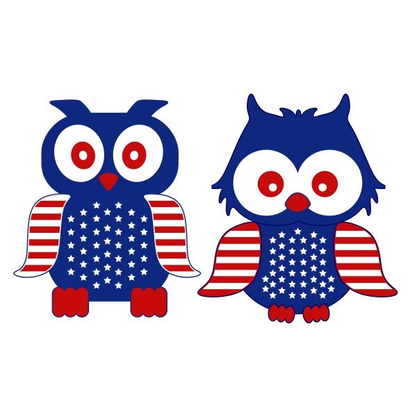 Patriotic Owl Cuttable Design | Apex Embroidery Designs, Monogram Fonts