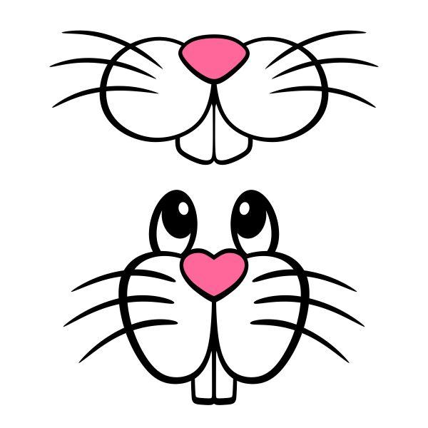 Bunny Nose Face SVG Vectors Clipart Cut File Apex Bunny Nose Face SVG Vectors Clipart Cut File Apex