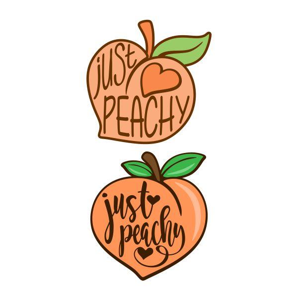 Just Peachy Cuttable Design | Apex Embroidery Designs, Monogram Fonts ...
