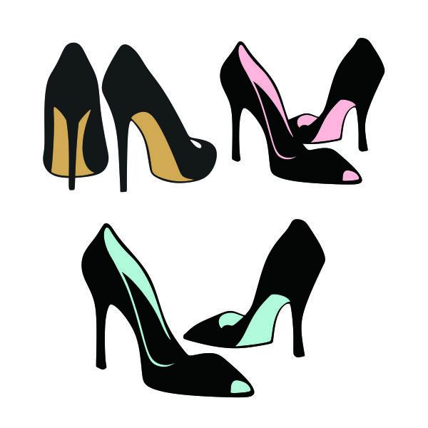 Shoe Heels Fancy Dress High Heel Fashion Stiletto Pumps SVG 