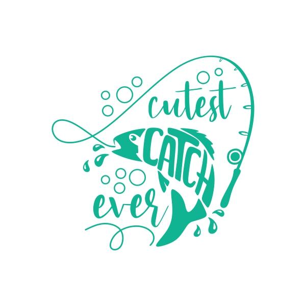 Cutest Catch Ever Svg | Apex Embroidery Designs, Monogram Fonts & Alphabets