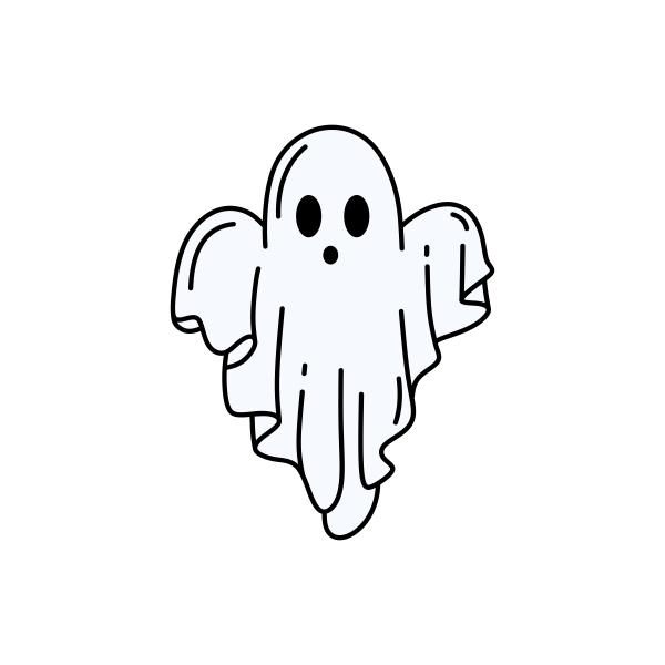 Spooky Ghost Halloween Cuttable Design | Cuttable
