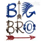 Big Brother and Little Embroidery Designs
