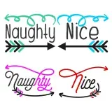 Naughty and Nice Cuttable Designs