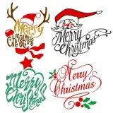 Merry Christmas Svg Cuttable Designs