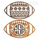 Football Aztec Print Embroidery Design
