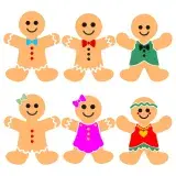 Gingerbread Man Svg Cuttable Designs