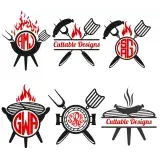 Barbecue BBQ Svg Cuttable Designs