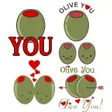 Olive You Love SVG Cuttable Designs