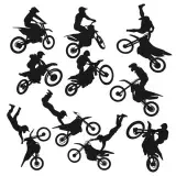 Motorcycle Bike Svg Cuttable Designs