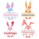 Bunny Rabbit Split Cuttable Designs