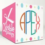 Four Letter Round Circle SVG Cuttable Font