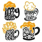 Hoppy Easter Beer Cuttable Frames