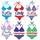 Bikini Split Frame Cuttable Designs