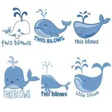 This Blows Whale Cuttable Design