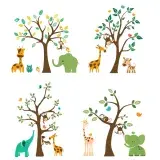 Tree Zoo Animals Cuttable Designs