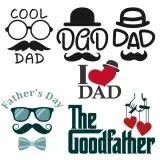 Cool Father Dad Cuttable Design