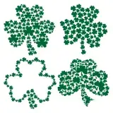Shamrock Pattern Irish Svg Cuttable Designs