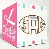 Football Oval Svg Cuttable Fonts